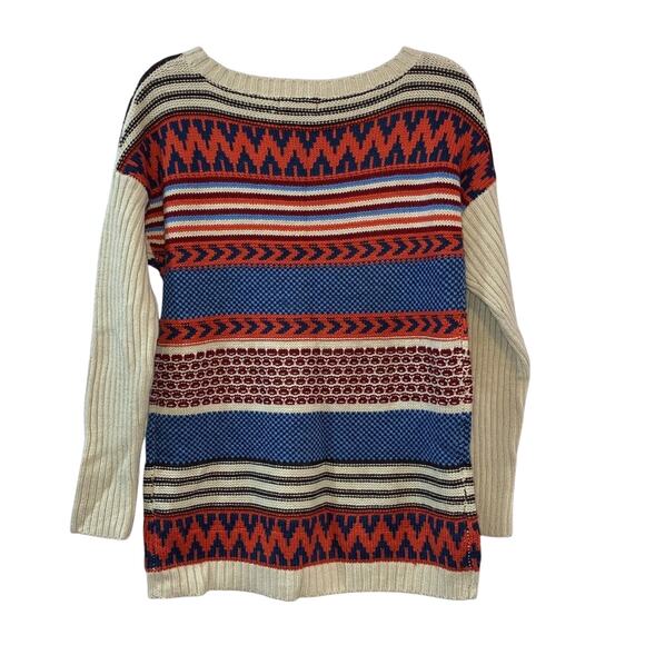 Miss SaSa Knit Patterned Multicolored Sweater - Picture 2 of 5